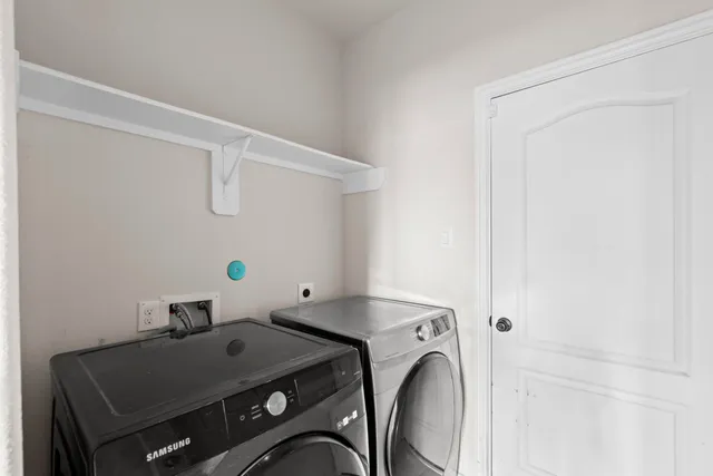 a room with storage and utility