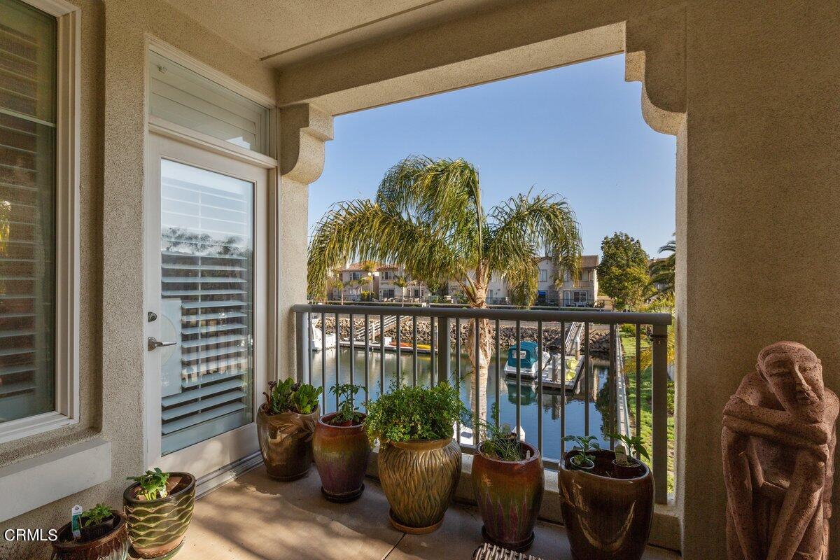 4322 Tradewinds Drive Oxnard, CA 93035 - Photo 22 of 30 a view of a balcony with potted plants
