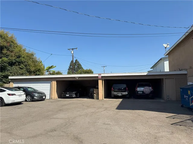 a view of a car garage