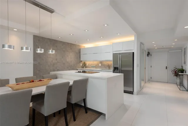 a view of living room with furniture and a garage