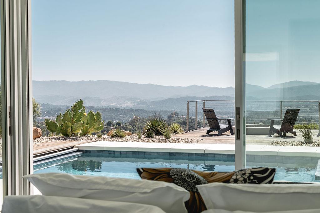 1465 Foothill Road Ojai, CA 93023 - Photo 22 of 34 a view of swimming pool from a balcony