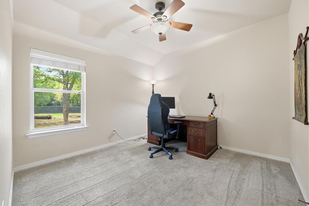 5992 Red Bud Road Fort Worth, TX 76135 - Photo 30 of 40 a workspace with chandelier