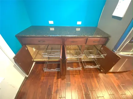 a room with wooden floor