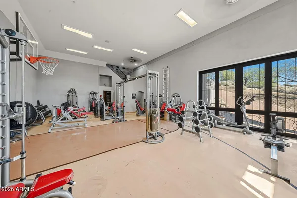 a view of a room with toys