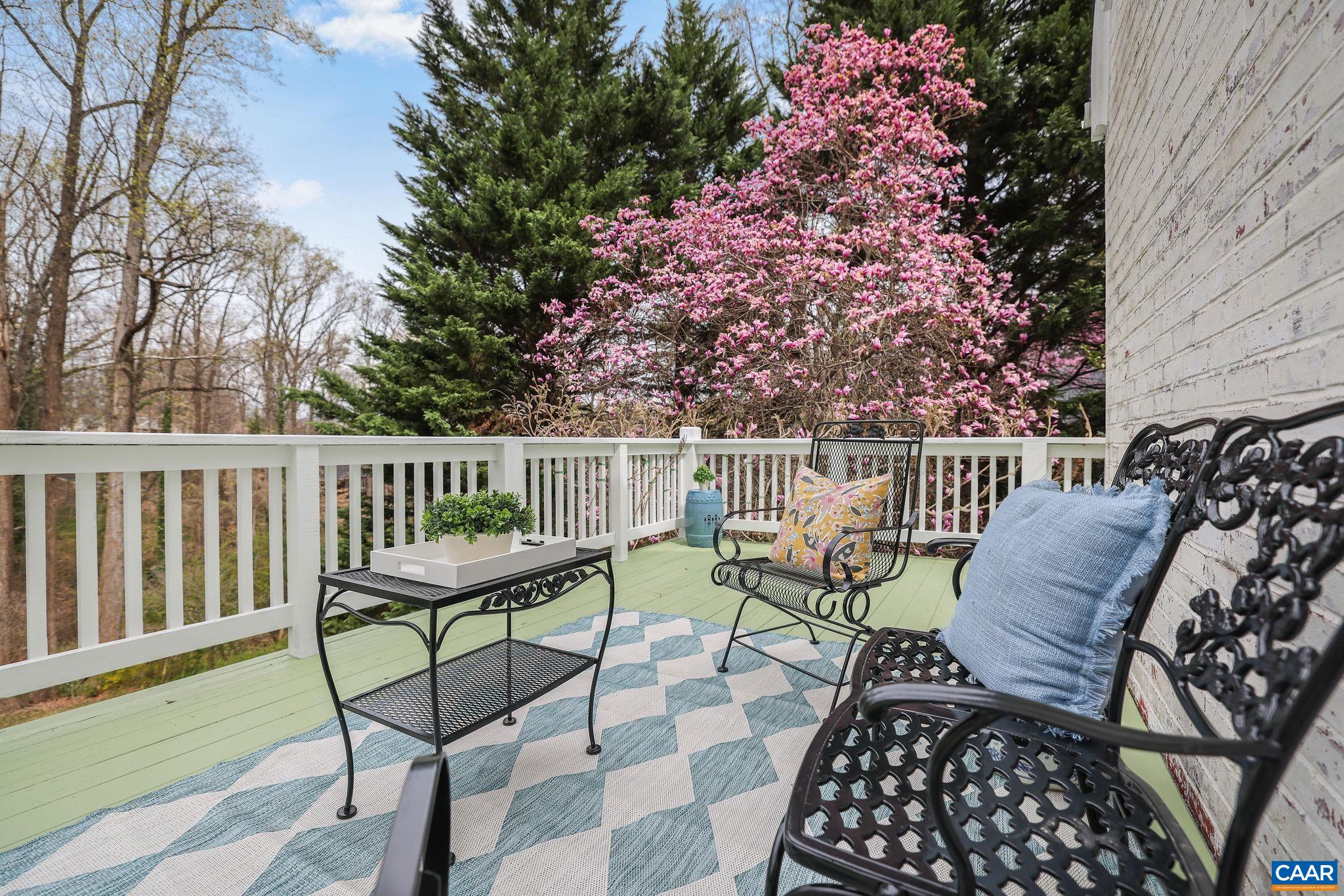 1335 Hilltop Road Charlottesville, VA 22903 - Photo 33 of 46 a view of a chairs and table in the balcony