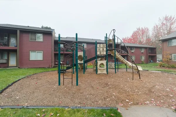 a view of a house with a park