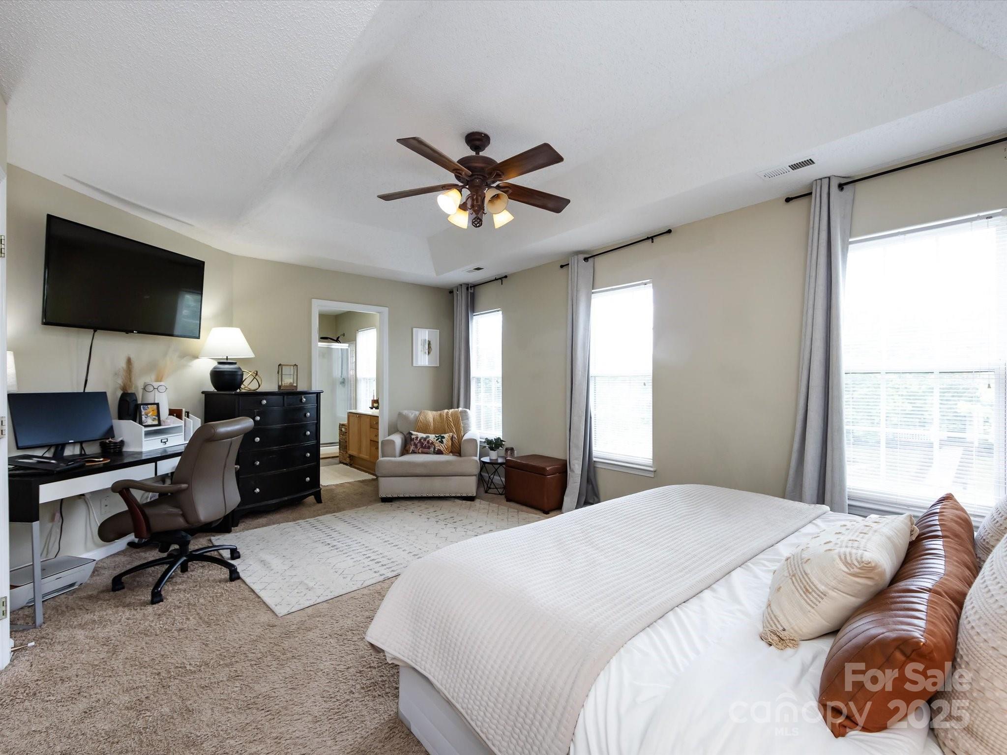 3910 Faith Church Road Indian Trail, NC 28079 - Photo 24 of 47 a bedroom with a workspace