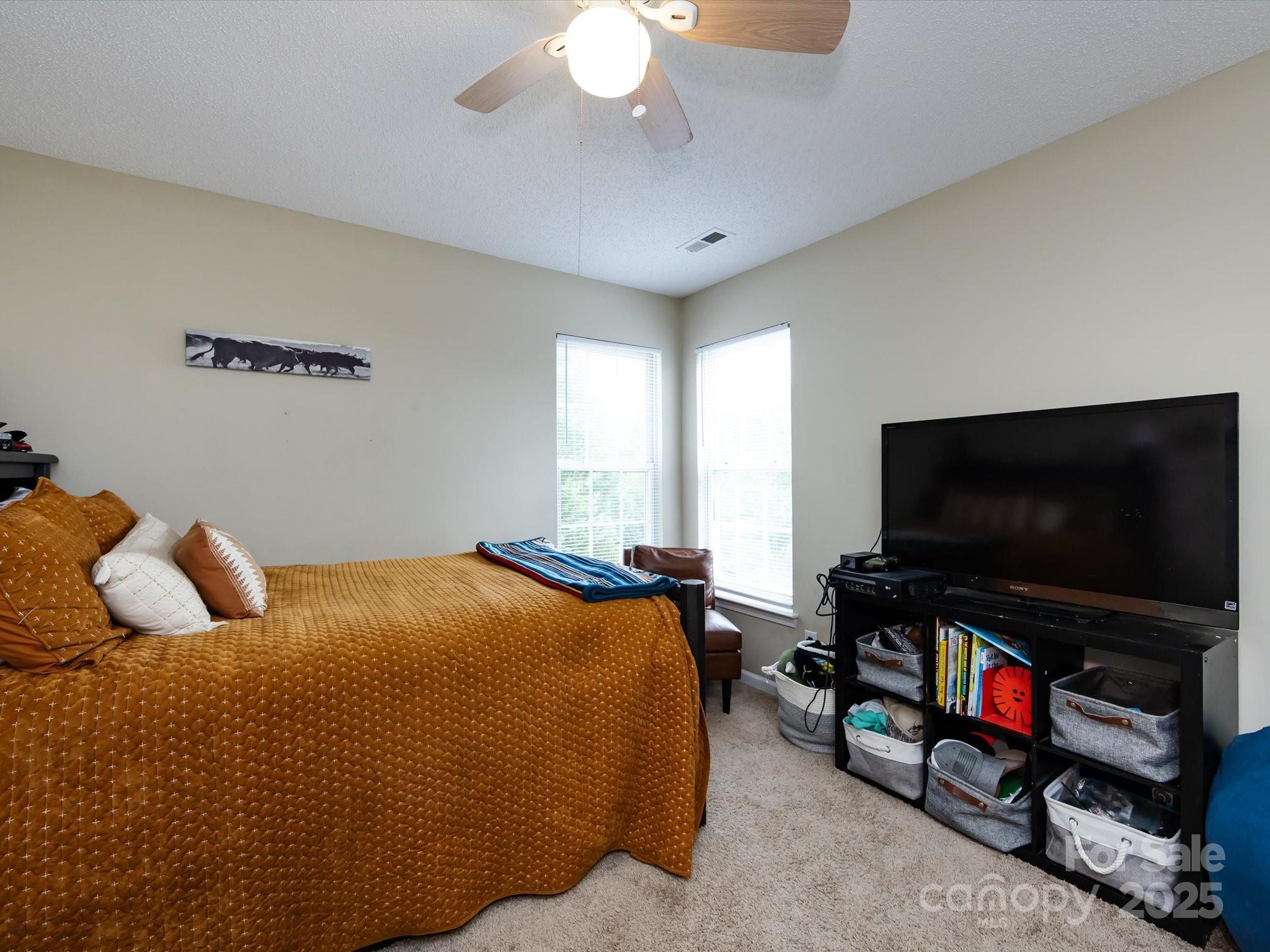 3910 Faith Church Road Indian Trail, NC 28079 - Photo 35 of 47 a bedroom with bed and a flat screen tv