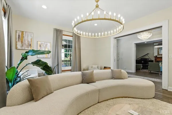 an aerial view of multiple houses with outdoor space