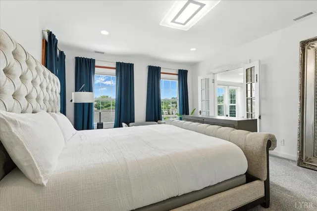 a view of dinning room with furniture and a window