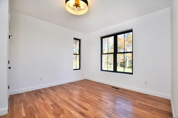 an empty room with window