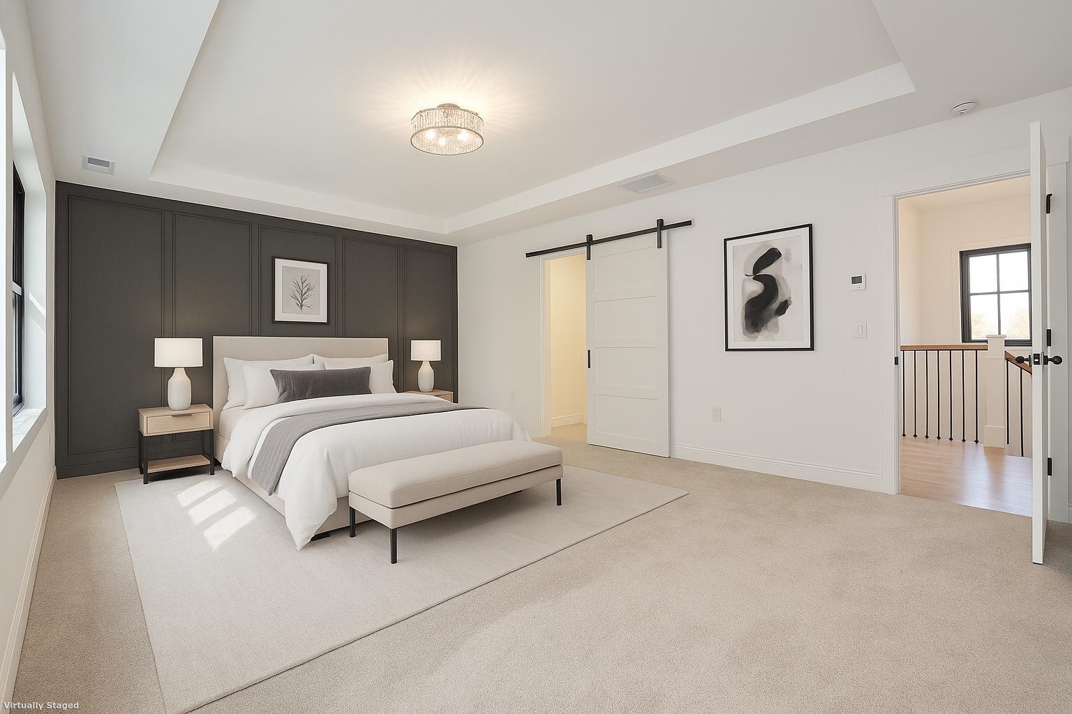 152 East Hill Road Canton, CT 06019 - Photo 32 of 36 a bedroom with a bed and a night stand