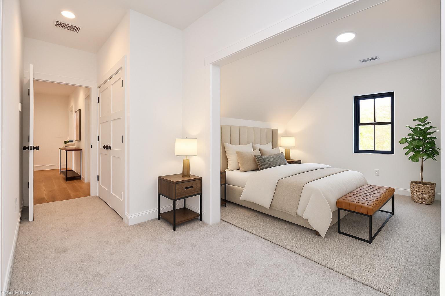 152 East Hill Road Canton, CT 06019 - Photo 36 of 36 a spacious bedroom with a bed and a couch