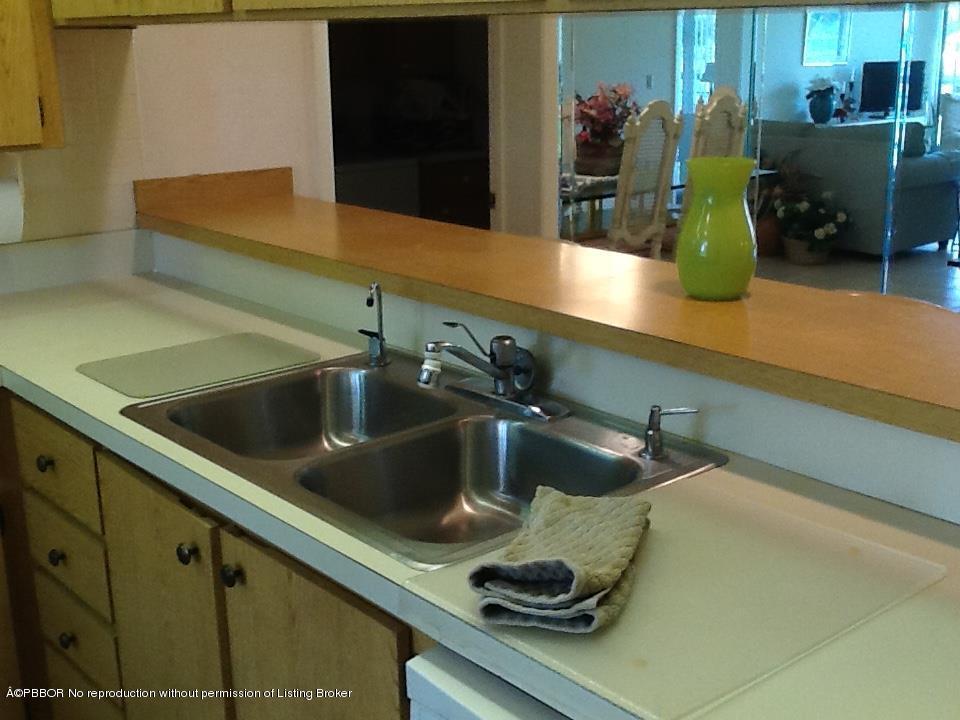 6157 Balboa Circle, Unit 206 Boca Raton, FL 33433 - Photo 17 of 31 a kitchen with a sink and lots of potted plants