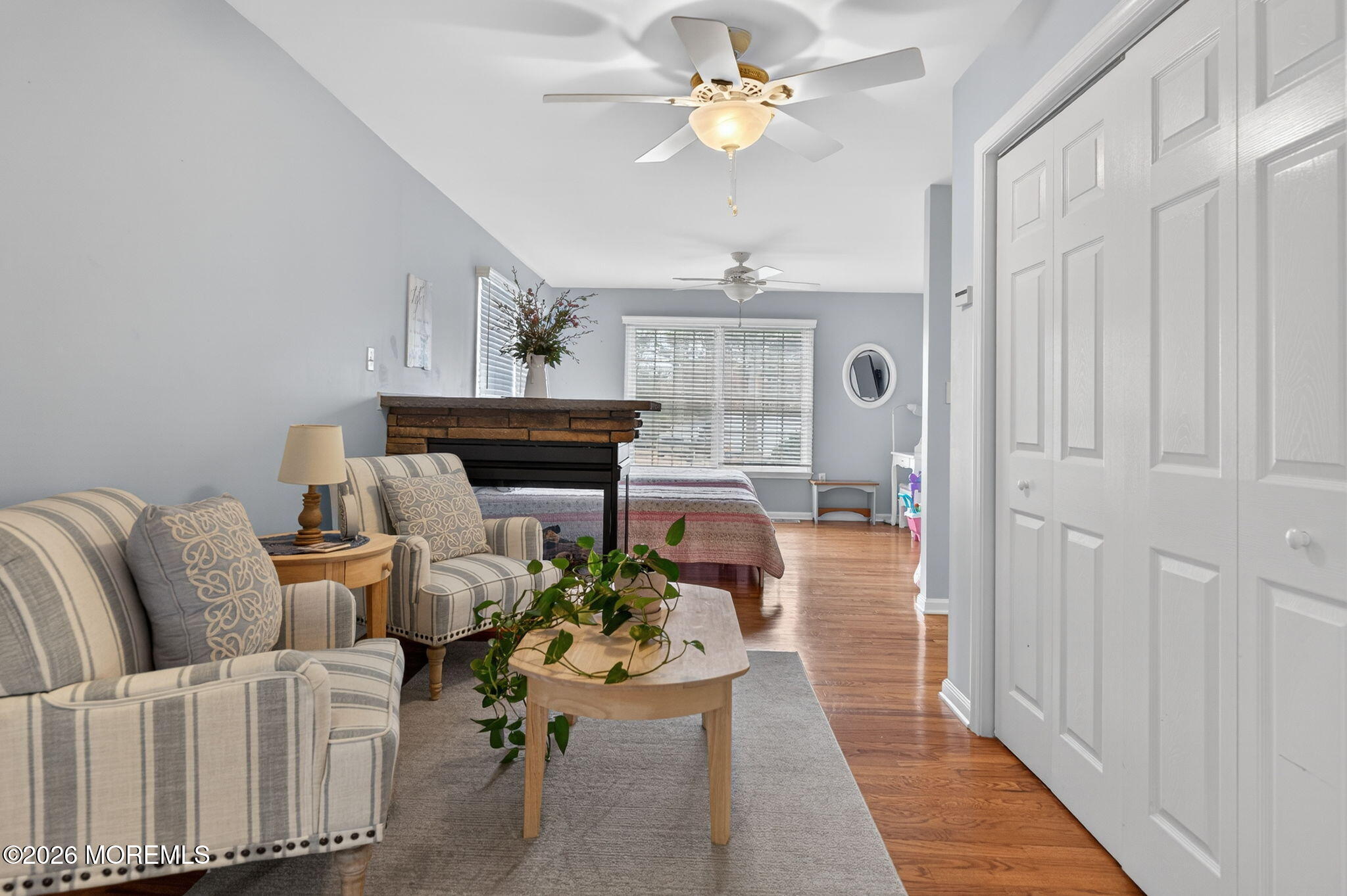 520 Hardenberg Avenue Point Pleasant, NJ 08742 - Photo 12 of 36 a living room with furniture and a fireplace