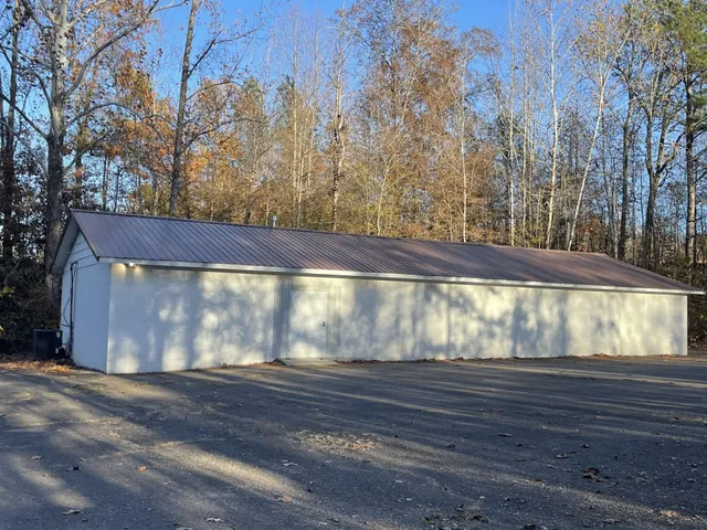 a view of a wooden door