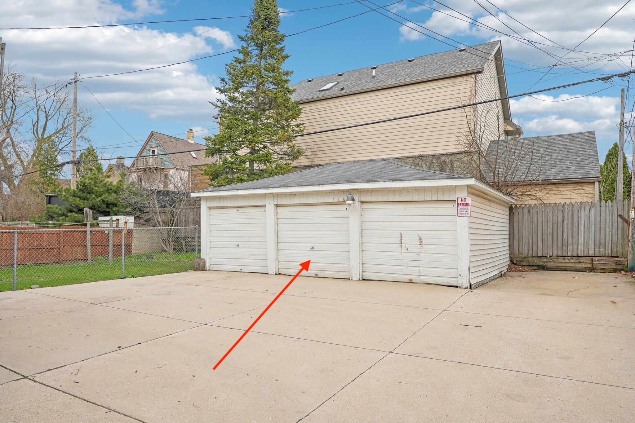 1660 North Marshall Street, Unit 2 Milwaukee, WI 53202 - Photo 29 of 33 Middle Garage Space (included in rent)