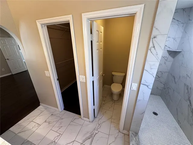 closeup view of a bathroom