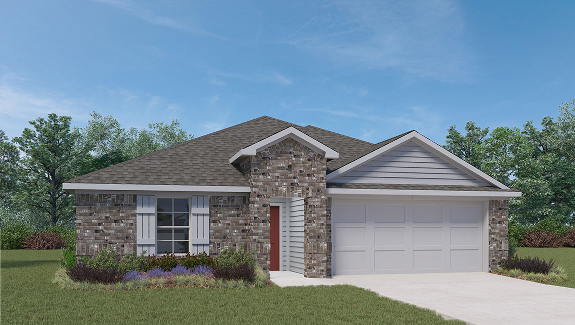 1407 Victory Rnch Trail Killeen, TX 76549 - Photo 1 of 24 A classic brick and siding residence with an attached garage, showcasing tasteful landscaping.