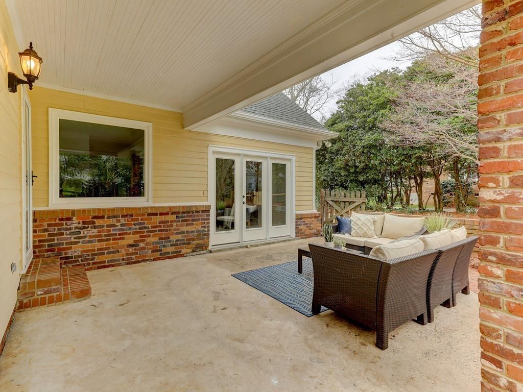 4234 Chevington Road Charlotte, NC 28226 - Photo 39 of 46 a outdoor living space with furniture and window