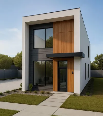 a view of a entryway door front of house