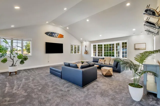 a outdoor space with patio furniture