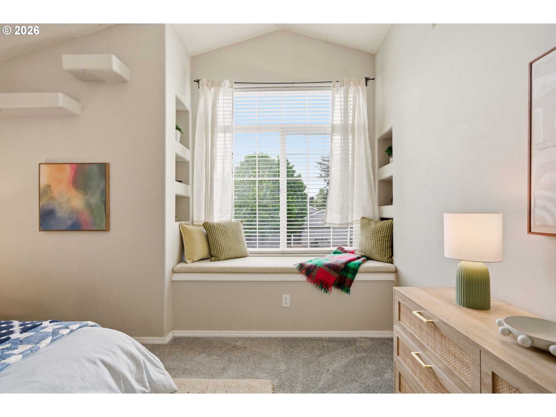 1448 Southwest 208th Avenue Beaverton, OR 97003 - Photo 24 of 39 a bedroom with a bed and a window