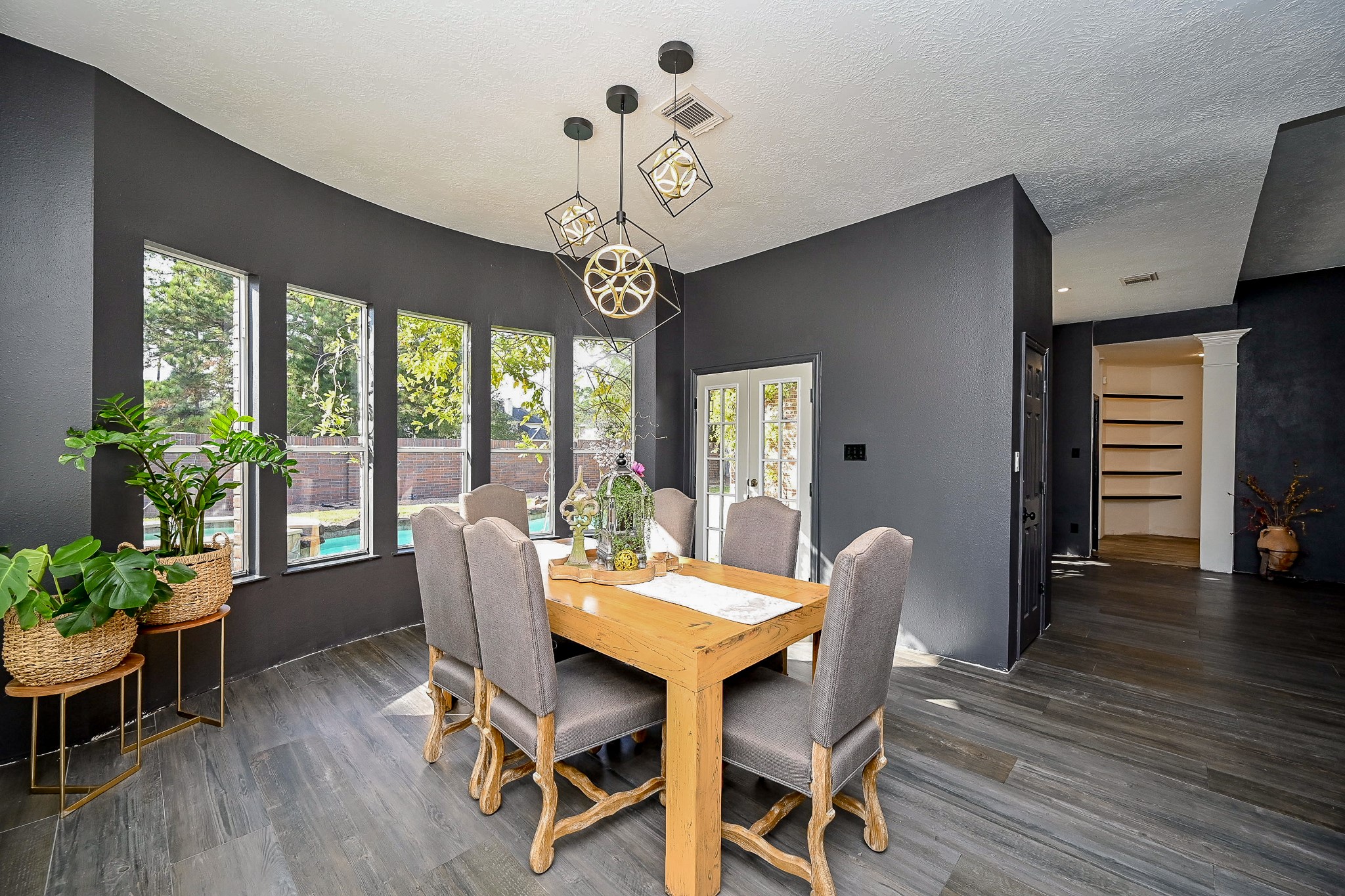 1331 Bishops Pl Drive Spring, TX 77379 - Photo 12 of 31 a view of a dining room with furniture window and wooden floor