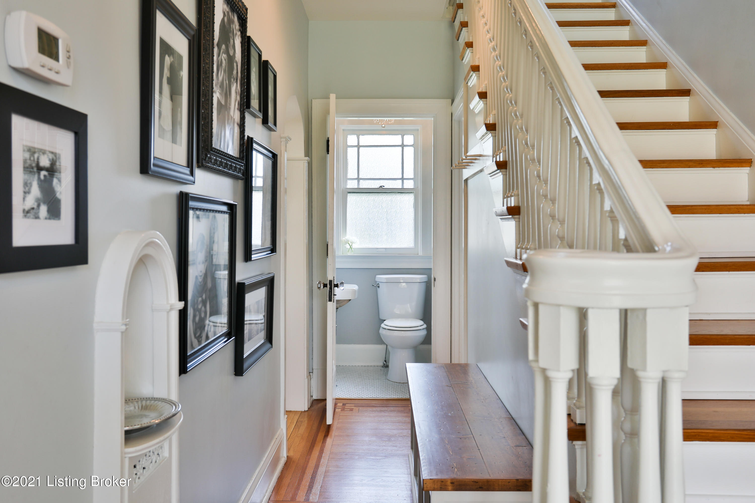 2311 Meadow Road Louisville, KY 40205 - Photo 5 of 42 Entry hall with built-in bench and pegs to hang belongings