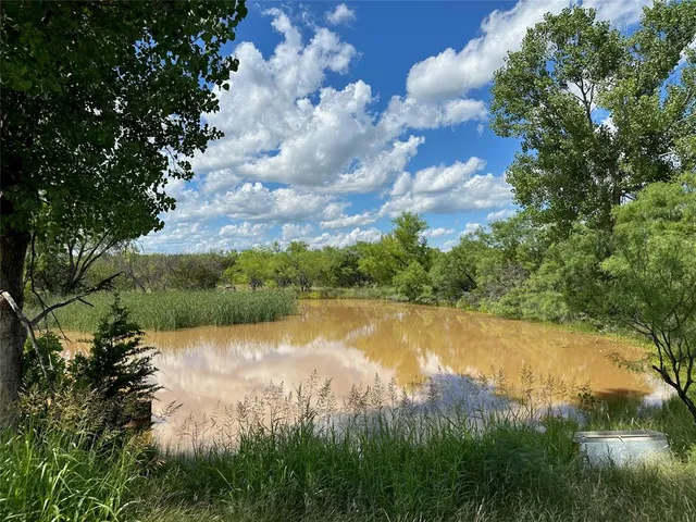 a view of lake with green space