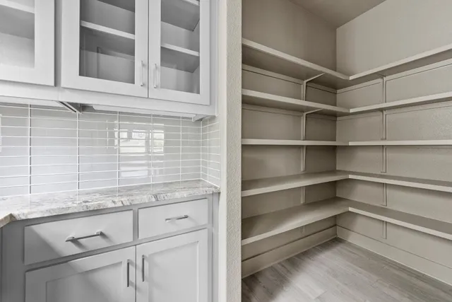 a view of storage and utility room