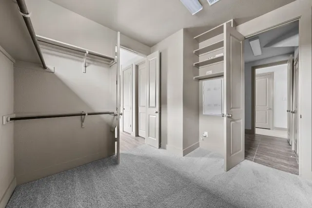 a view of closet area