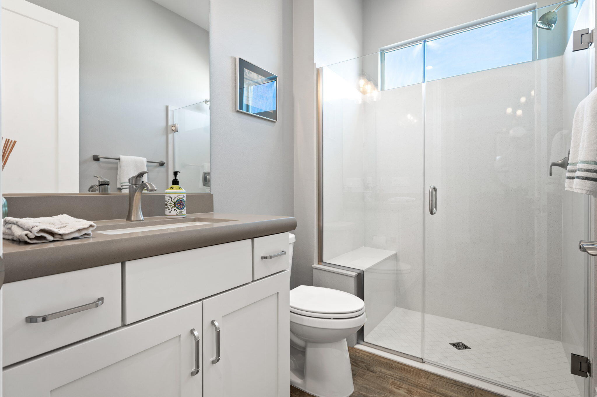 49 Cabernet Rancho Mirage, CA 92270 - Photo 21 of 40 a bathroom with a sink a toilet and shower