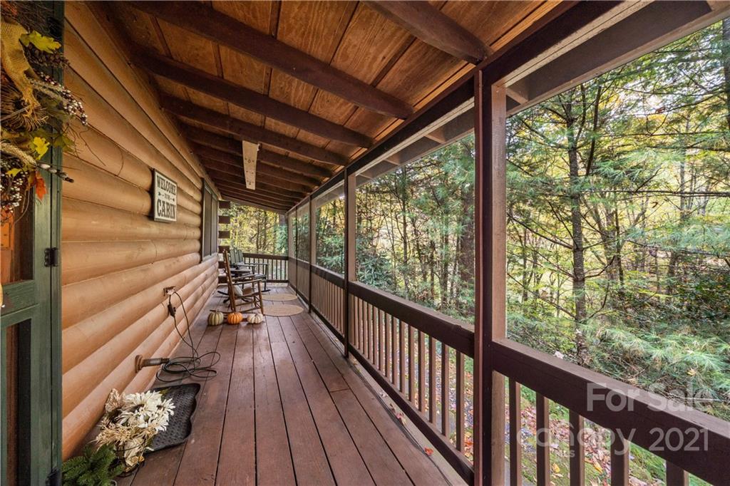 146 Spring Drive Maggie Valley, NC 28751 - Photo 18 of 36 a view of balcony with wooden floor