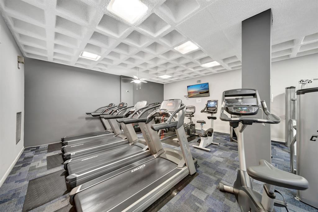 1360 South Ocean Boulevard, Unit 905 Pompano Beach, FL 33062 - Photo 50 of 57 a view of a room with gym equipment