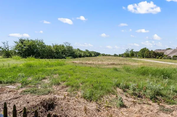 a view of a lake with a city