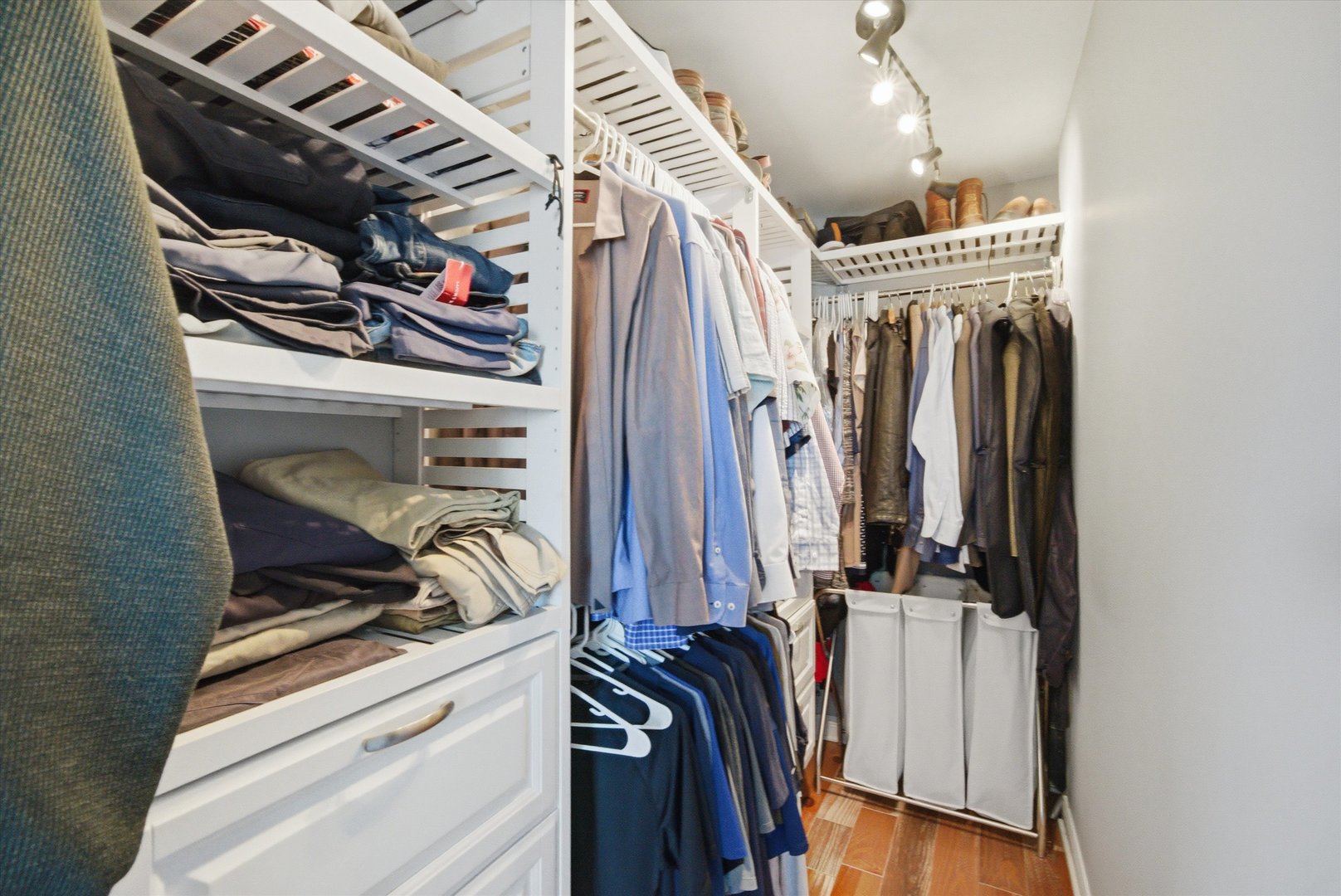 2448 Emily Lane Elgin, IL 60124 - Photo 16 of 34 a view of walk in closet with clothes and shoes