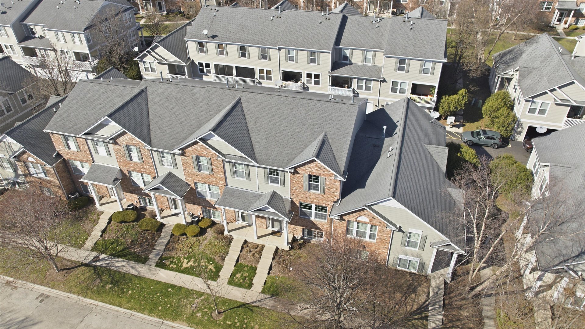 2448 Emily Lane Elgin, IL 60124 - Photo 26 of 34 an aerial view of a house with large trees