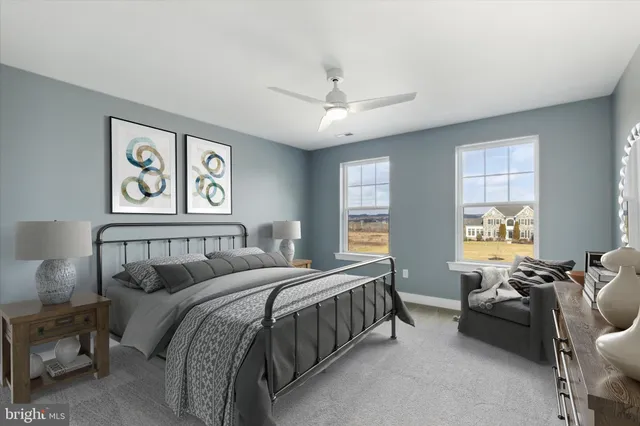 a view of a yard with a large pool