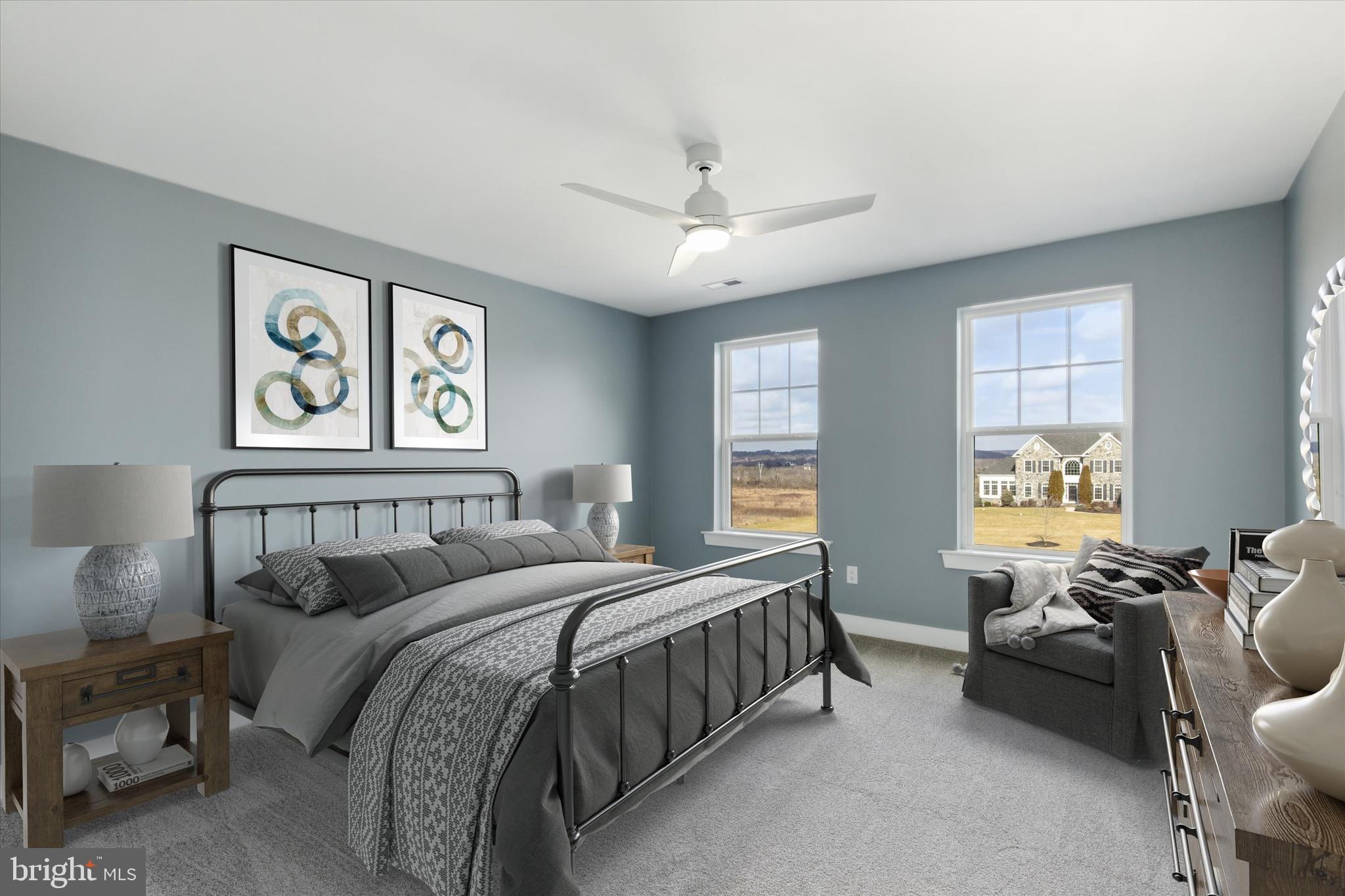 37 Barbertown Point Breeze Road Frenchtown, NJ 08825 - Photo 21 of 56 a bedroom with a bed a couch and a window