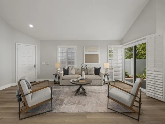 a view of small space with racks on the wall