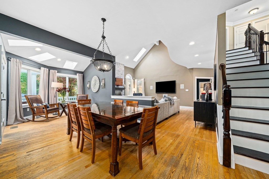 105 Waterman Road Canton, MA 02021 - Photo 7 of 39 a view of a dining room with furniture window and wooden floor