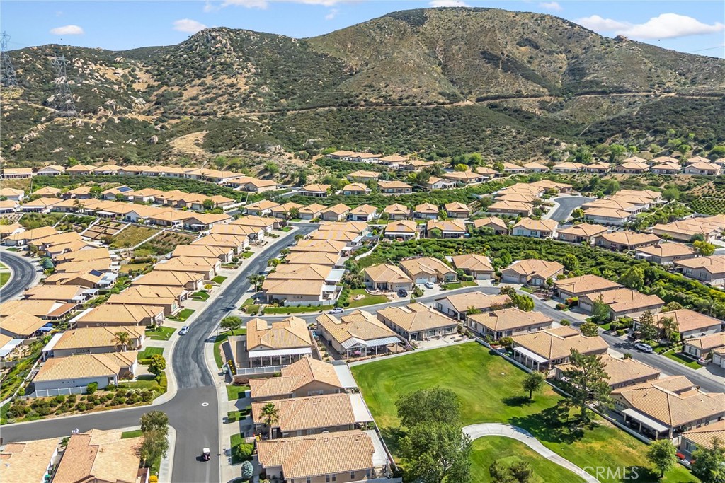 5233 Hampton Road Banning, CA 92220 - Photo 42 of 46 an aerial view of residential houses with outdoor space