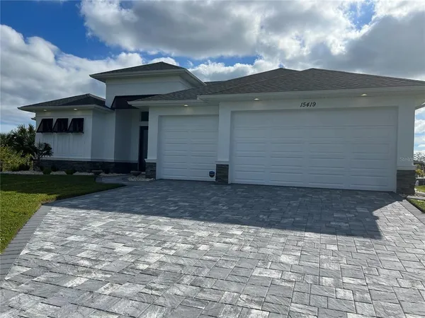 a front view of a house