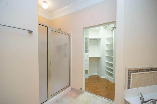 a view of closet area