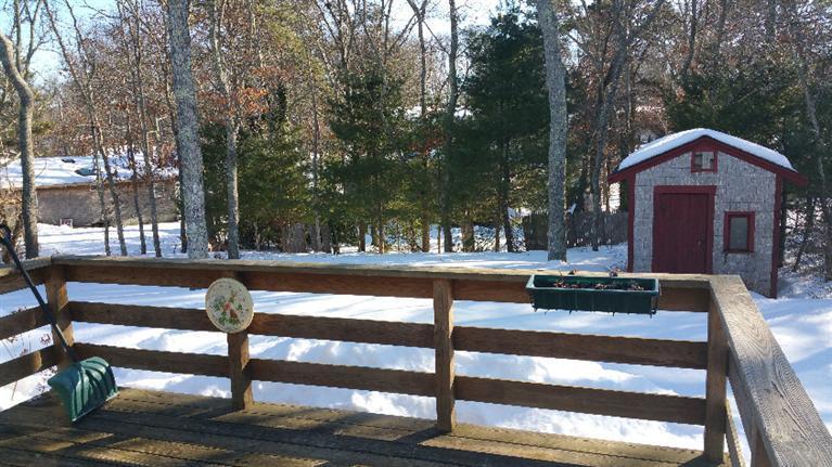 108 Clay Pond Road Bourne, MA 02532 - Photo 4 of 4 a view of a bench in a yard