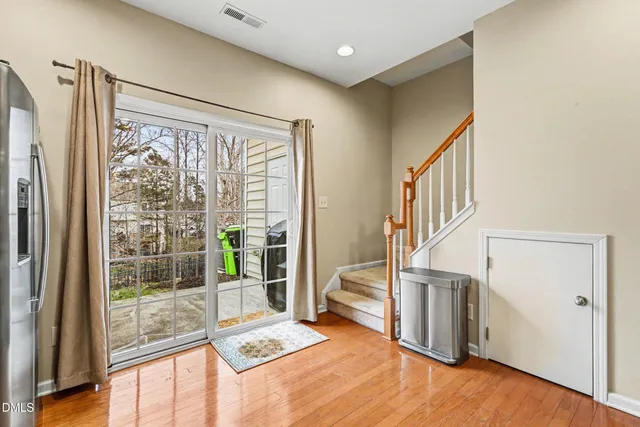 a view of an front door