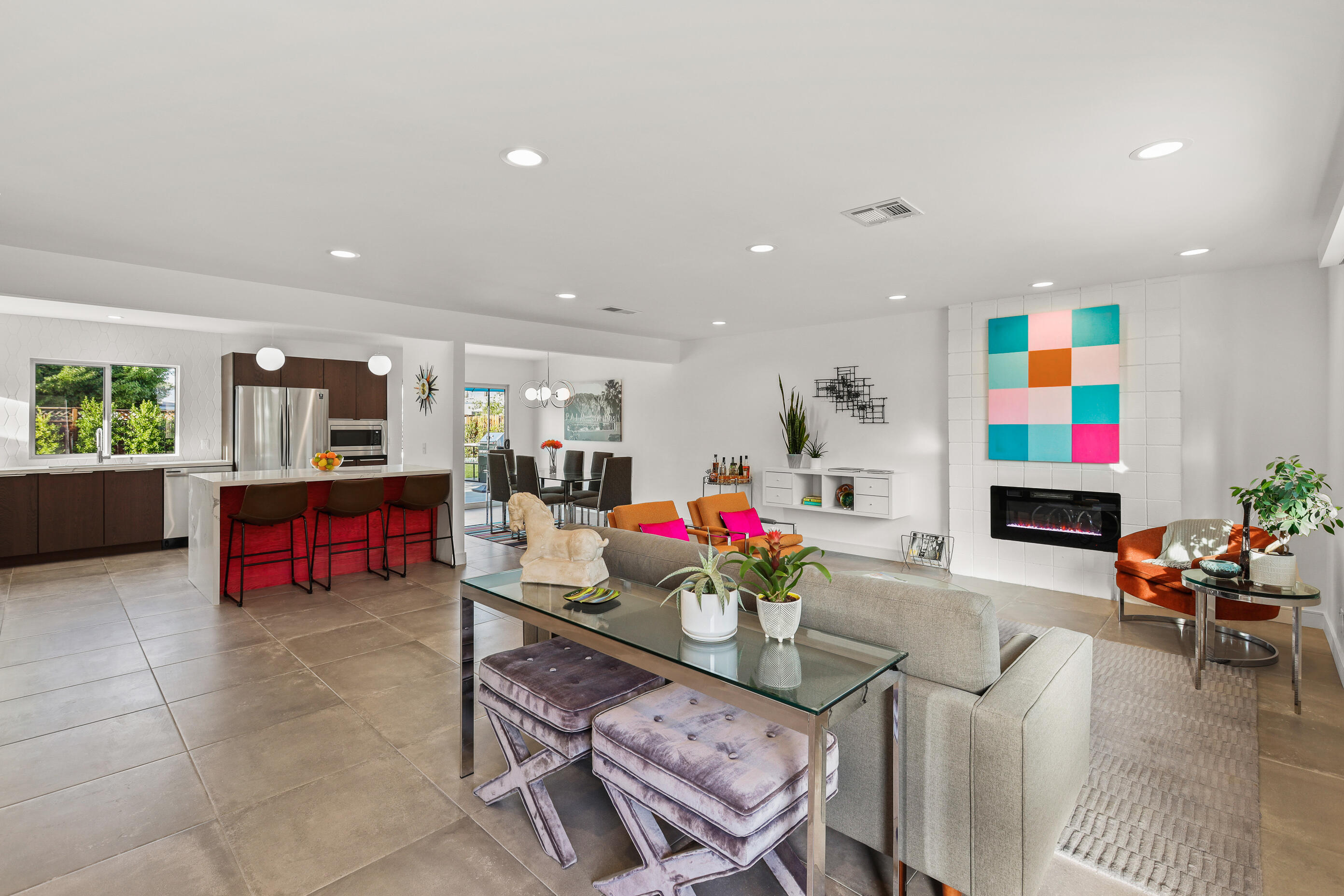 70170 Sun Valley Drive Rancho Mirage, CA 92270 - Photo 3 of 25 a living room with furniture and kitchen view