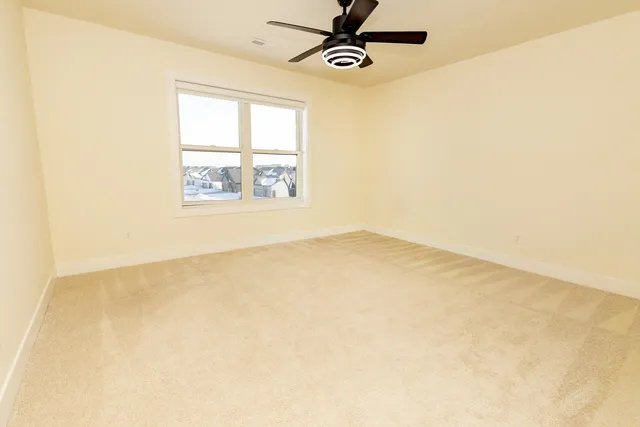 a view of a balcony with wooden floor