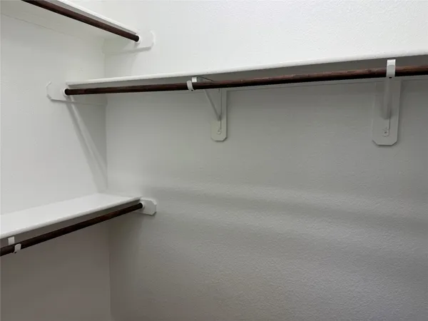 a close view of closet